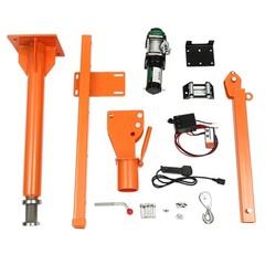 1100lb Q235 Steel Truck-Mounted Crane Hoist 12V Electric Pickup Truck Jib Cranes