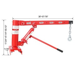 1000lbs Capacity Pickup Truck Extra Hoist Lift Load Jib Crane Base Mounted