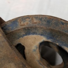 Chrisholm Moore Towanda NY USA Blue Boy 6″ Differiential Hoist Half Ton Pulley