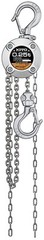 KITO CX003 Chain Block CX 250kg x 2.5m With Overload Limiter Silver
