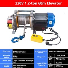 220v Household Small Hoist Winch Electric Hoist Crane Quick Small Lift
