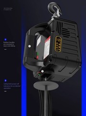 Electric Hoist 220V Home Remote Control Portable Suspended Hoist Lifting Crane