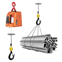3-in-1 Electric Hoist Winch Portable Crane Lift 660lbs w/Wire & Wireless Remote