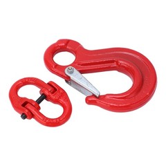 Slip Hook Eye Sling Heavy Duty 2T Bearing Trailer Lifting Chain Connector with 2
