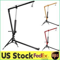 1000lbs Hydraulic Pickup Truck Crane Hitch Mounted Crane 360° Swivel Hoist Lift