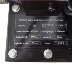 110V 70T Crawler Pin Press Chain Machine,Hydraulic Track Pin Dismantling Tool