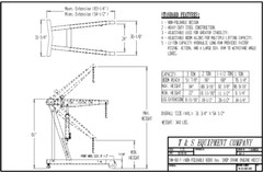 VESTIL ENGINE HOIST/CHERRY PICKER – 2,000-6,000 LB CAPACITY – EHN-60-T