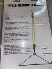 Rugged Gear 440 lb Gambrel and Pulley Hoist New In Original Packaging