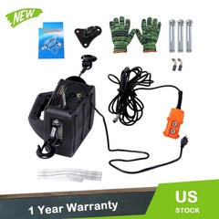 2-in-1 Electric Hoist Winch, 1100 lbs Lift Capacity, 1500W Portable Power Winch