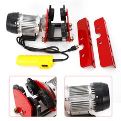 2200lbs Electric Wire Rope Hoist Trolley Overhead Motor Winch Hoist Garage Crane