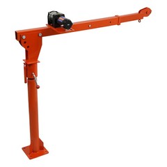 1100 LB Truck-Mounted Crane Hoist Truck-Mounted Crane with 12V Electric Winch