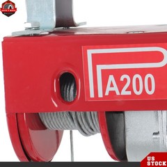 Mini Electric Hoist 440lbs/200kg 6.6ft/2m Wired Remote Control 110v