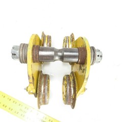 1 Ton 2000LB Push/Pull Hoist Beam Trolley 3″ To 5-1/2″ Flange