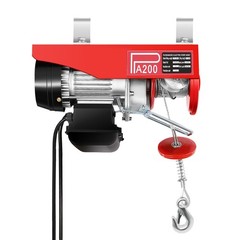 PA200 Electric Hoist Winch Crane Hoist Lift 440lbs with Wired Remote Control