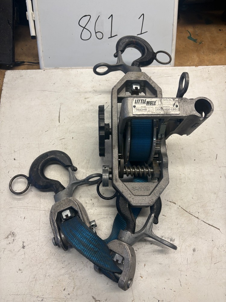 Little Mule Series 344DHB Linemans Hoist 344DC 2000 / 4000 1 Ton Puller Wire