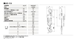 KITO CX003 Chain Block CX 250kg x 2.5m With Overload Limiter