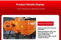 Electric Hoist Winch Trolley Lifting Equipment Crane Electric Chain Hoist