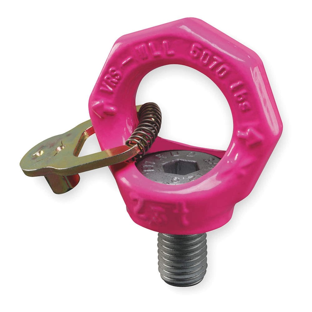 Hoist Ring, 0 Pivot, 24,640 lb.Load Cap Bail Dia. 3-45/64 In Fast Ship
