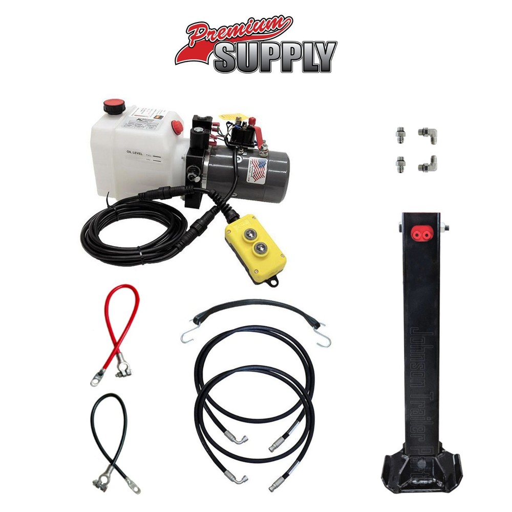 Single Hydraulic Trailer Jack Kit – KTI Hydraulic Pump