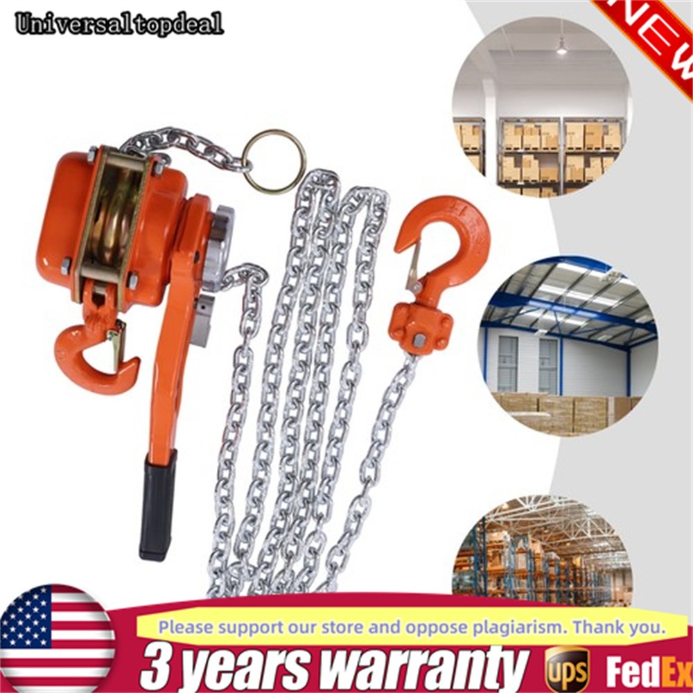 3/4Ton Mini Lever Chain Hoist Ratchet Type Come Along Puller Highly Portable