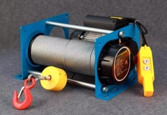 Electric Hoist Wire Rope Portable Pipe Seat-Type Small Crane Winch 220V 2-Phase