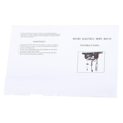1600W Mini Electric Hoist 2200lbs Crane Winch with Wireless Remote Control 110V
