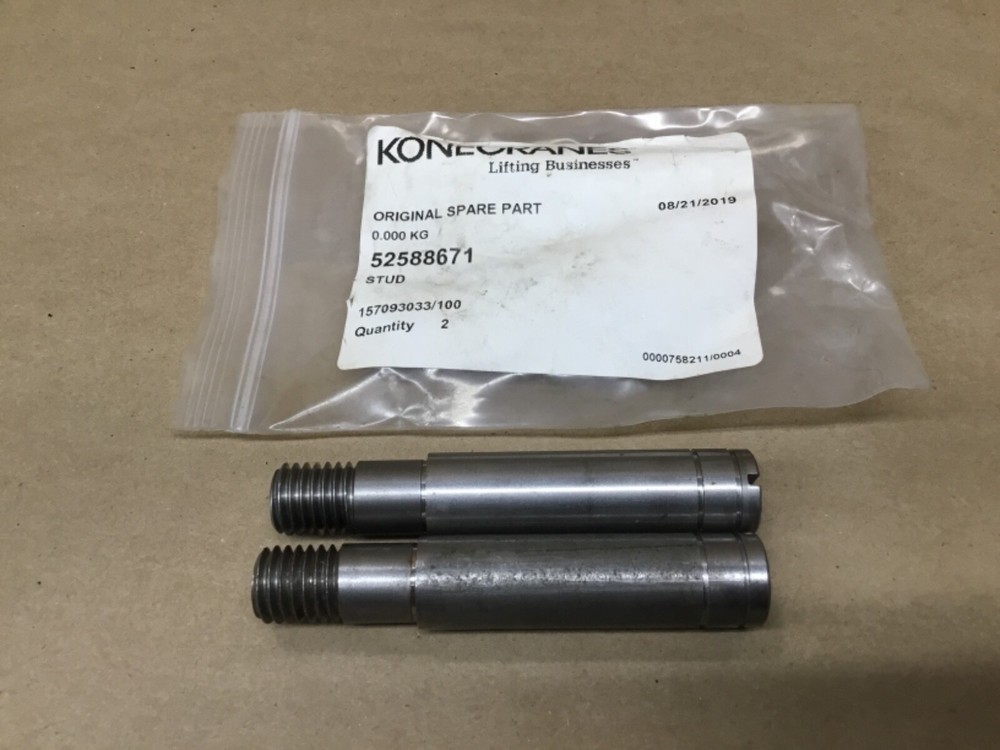 Lot Of 2 Kone Cranes 52588671 Studs Stud Original Spare Part #61C34