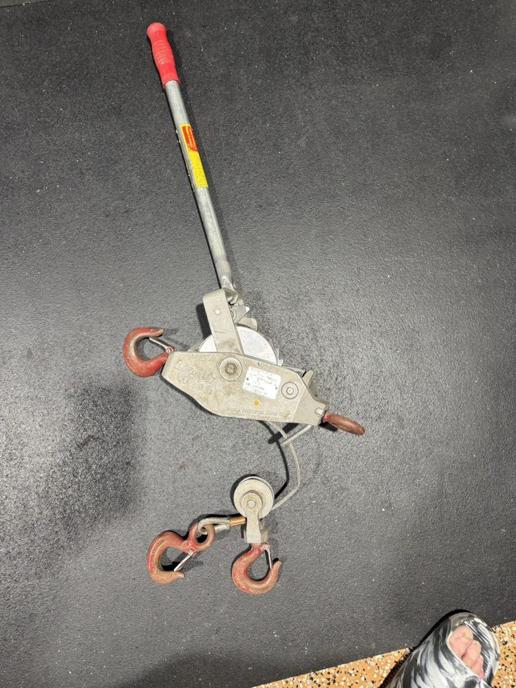 Come Along 3000 Lbs Double Rigged 1500 lb Single Rig Lincoln Hoist LH3000-30