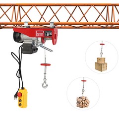 700kg Electric Hoist Crane Overhead Lift Garage Winch with Remote 1200W 1543lbs