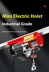 Mini Electric Hoist 220v Home Small Crane Construction Winch Lifter