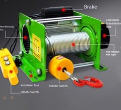 1-tonne Remote-controlled Hoist Crane for Lifting and Hoisting Operations