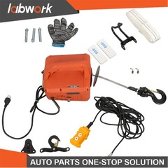 Labwork 3in1 Portable Electric Hoist Winch 1100lbs 1500W 30ft Lifting Height