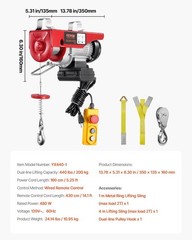 Durable Electric Hoist with 14ft Remote – Ideal for Factories and Warehouses