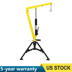 Hydraulic Pickup Truck Crane 360° Swivel Hoist Lift Hitch Mounted Crane 1000 lbs