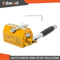 Labwork 440lb/200kg Capacity Permanent Magnetic Lifter 2.5 Safety Factor Yellow