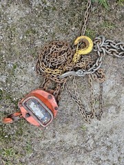 DUFF NORTON LYNX LHH-1A 1 TON MANUAL CHAIN HOIST 20′ LIFT
