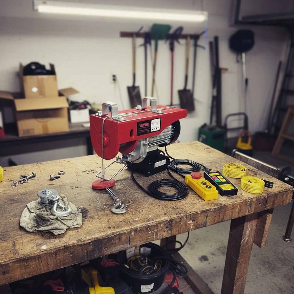 120V Electric Winch with 328 ft Wireless Control – Heavy Duty & Efficient