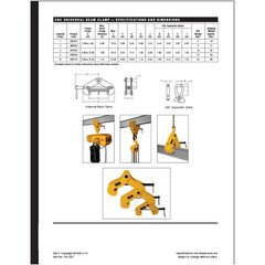 HARRINGTON UNIVERSAL BEAM CLAMP – UBC020, 2 TON