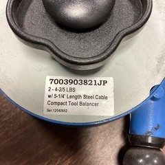 Juniper Pneumatics Compact Tool Balancer w/ 5-1/4′ Steel Cable 7003903821JP