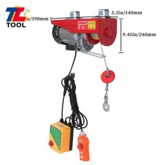 1320LBS Electric Hoist 110V 1150W Crane Winch 328ft Wireless&14ft Wired Remote