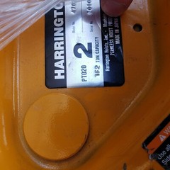 Harrinton 2 Ton Trolley Side Plates, 2 Plates, plus center hook, 470211