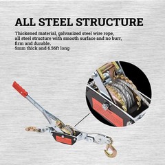 2 Ton Come Along Winch Dual Gear Power Puller