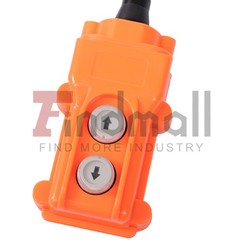 2-in-1 Portable Electric Hoist Power Winch 1100 lbs Wired Remote Control 1500W