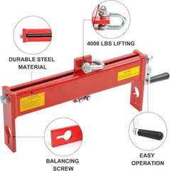 4000 LBS Load Leveler Shop Crane Cherry Picker with 2 Chains, Steel Chain Hoi…