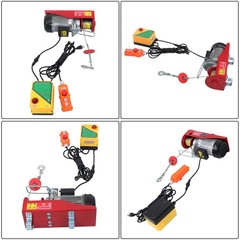 1320lbs Mini Electric Hoist 14ft Wired+328ft Wireless Remote Control 110V 1150W