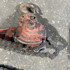 Coffing Company Ratchet Lever Model A-1 Hoist 1 Chain 3/4 TON 2 Chains 1 1/2 TON
