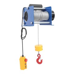 Electric Hoist Winch With Wired Control 881LBS Long Steel Wire Rope Lifting Tool