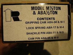 Renfroe Model M 1/2 & ABA 1/2 Ton Rebuild Kit / Repair Kit, 1/2-M-RK, B0393