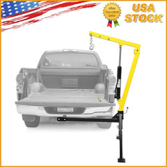 Hydraulic Pickup Truck Crane Hoist 1000 lbs Capacity 360° Swivel Hoist Lift New