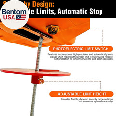 3 in 1 Electric Hoist Winch,1100 Lbs Manual/Wired/Wireless Remote Control,110/12